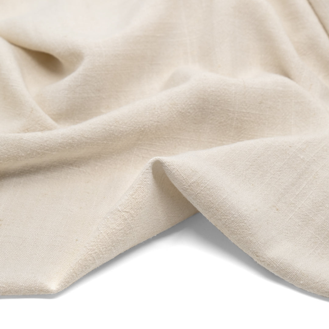 Viscose Linen Noil - Alabaster | Blackbird Fabrics