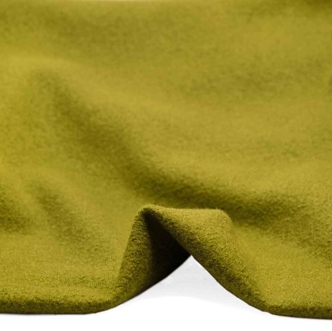 Boiled Wool Coating - Basil | Blackbird Fabrics