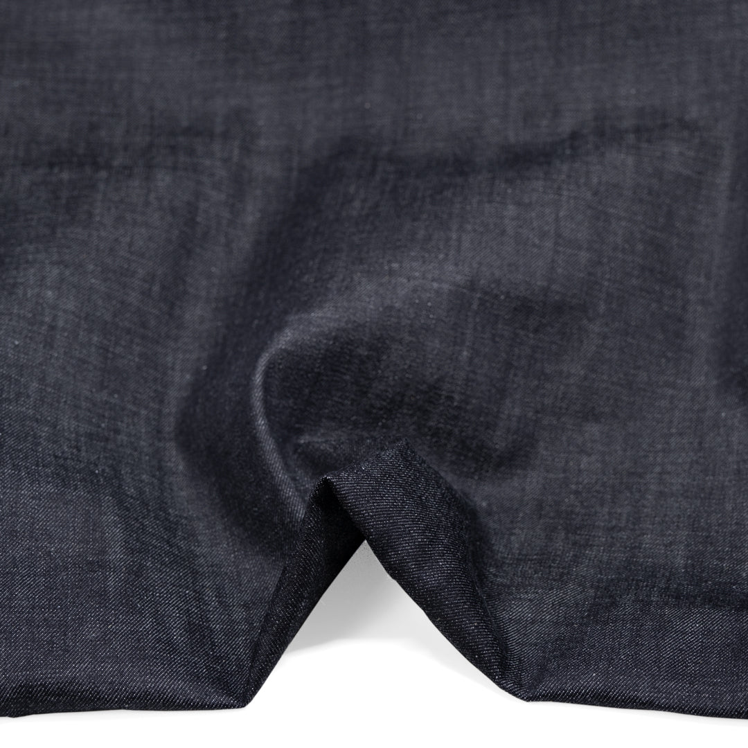 11.5oz Kuroki Mills Non-Stretch Denim - Dark Indigo | Blackbird Fabrics