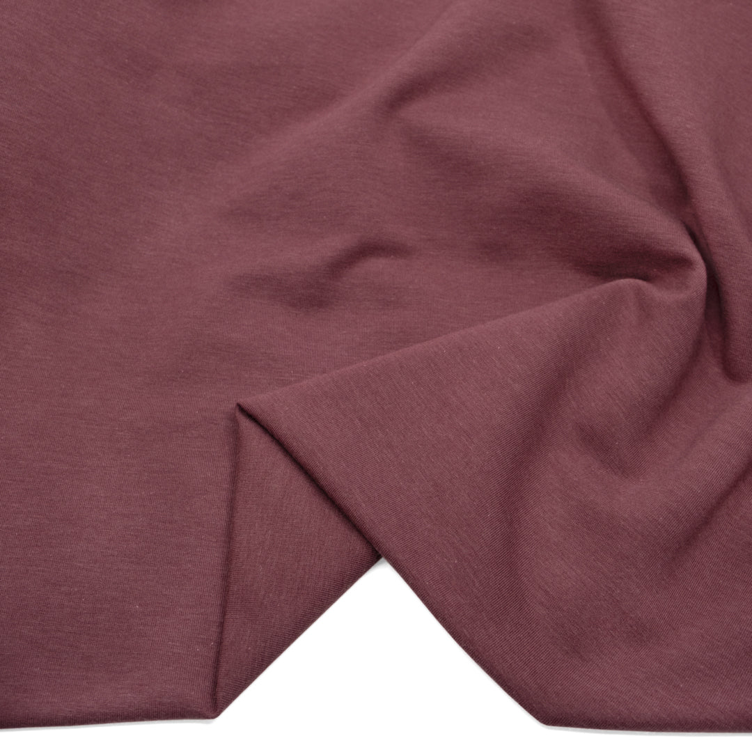 Deadstock Lyocell Organic Cotton Fleece - Dusty Mauve | Blackbird Fabrics