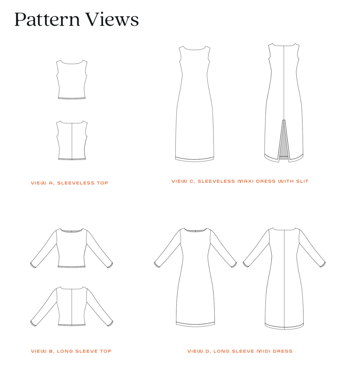 Nicole Knit Top & Dress by BF Patterns - PDF Download | Blackbird Fabrics