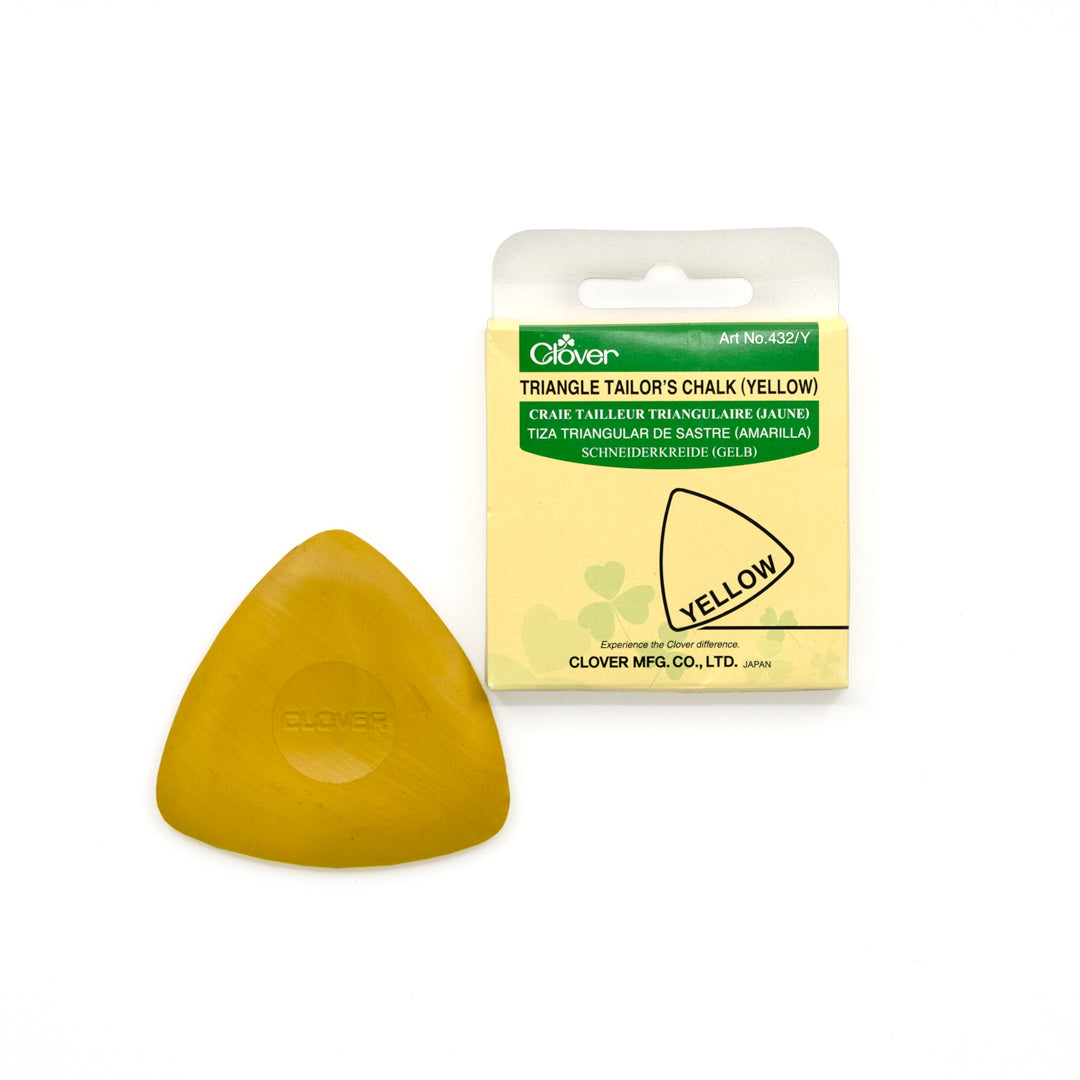 Clover Triangle Tailor’s Chalk - Yellow | Blackbird Fabrics