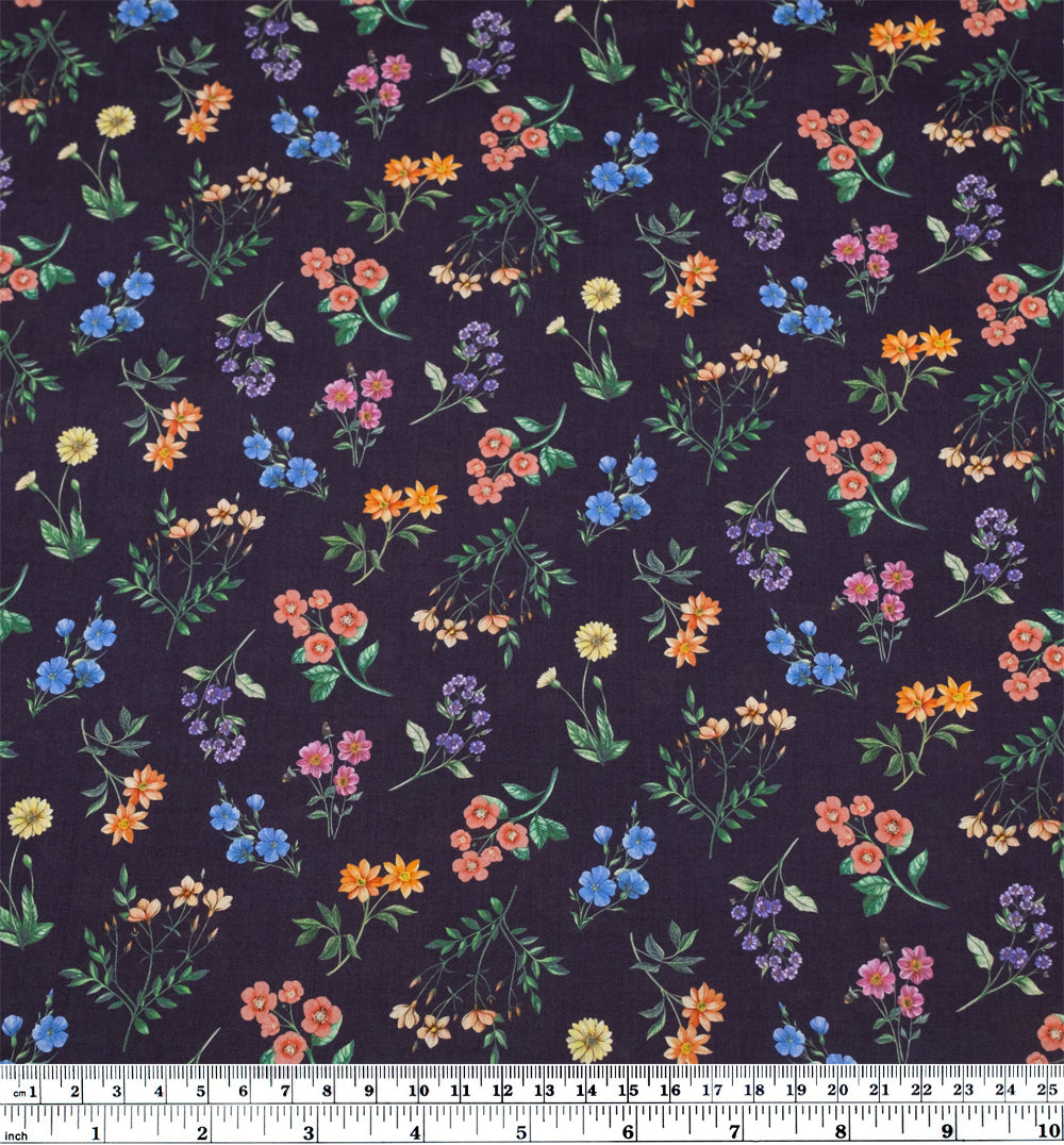 Liberty Cotton Tana Lawn™ - Annie - Deep Indigo | Blackbird Fabrics