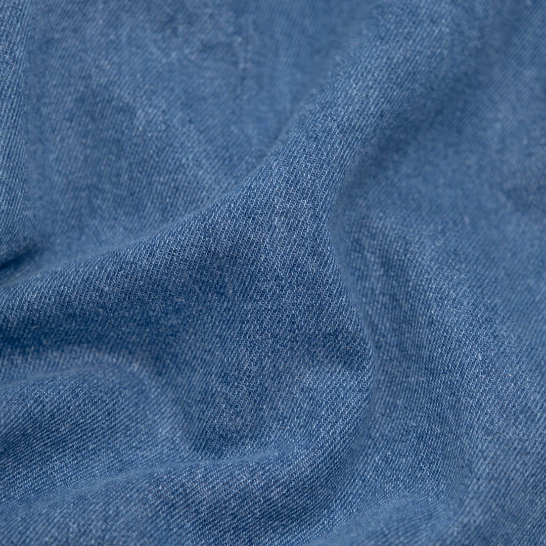 Medium blue washed denim fabric texture swatch Stock Photo - Alamy