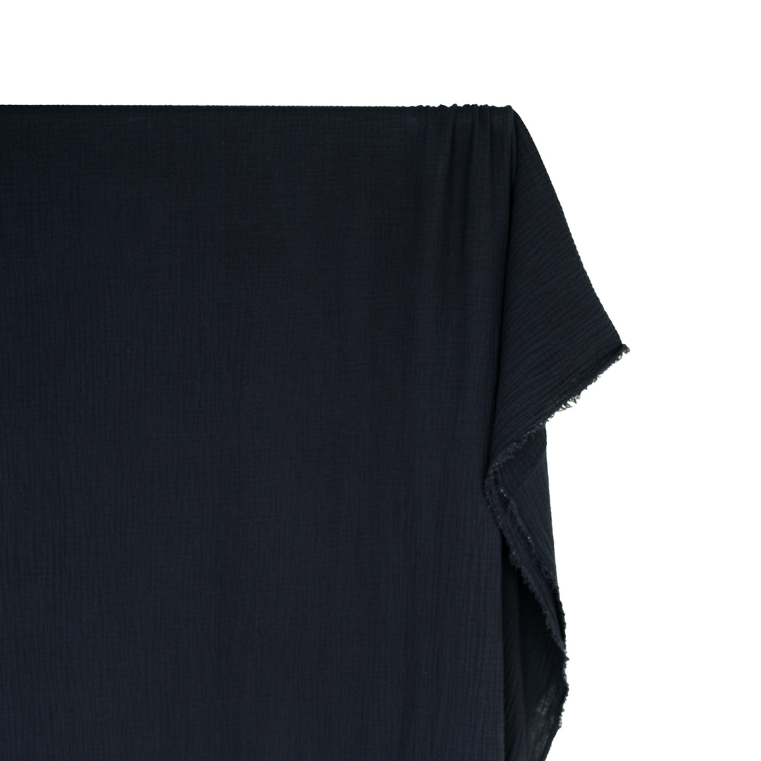 Classic Cotton Double Gauze - Midnight Blue | Blackbird Fabrics