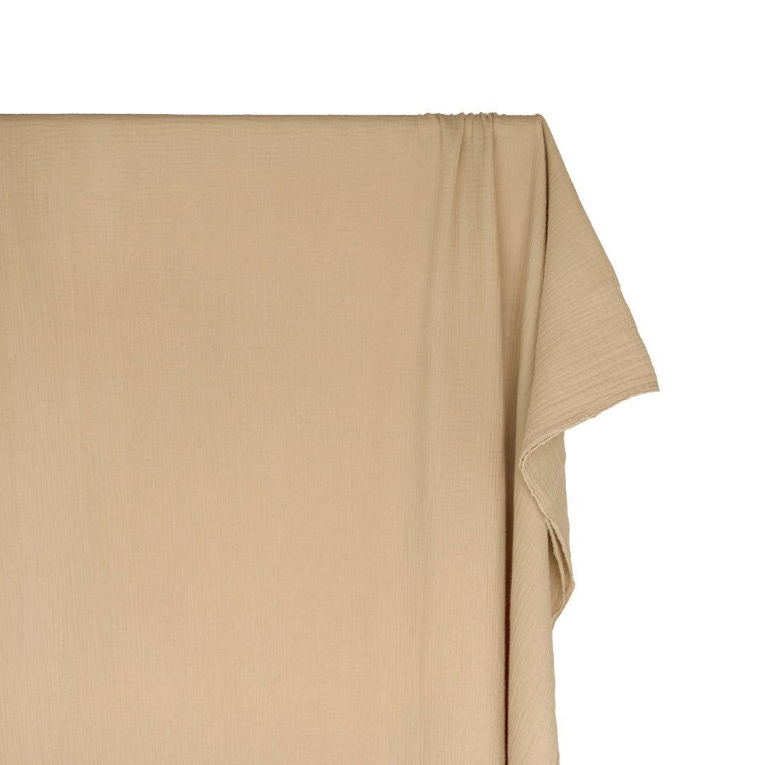 Classic Cotton Double Gauze - Sand | Blackbird Fabrics