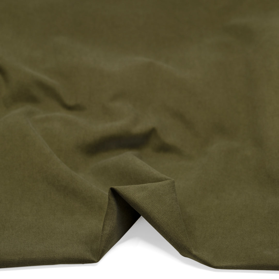 Uptown Cotton Lyocell Twill - Kale | Blackbird Fabrics