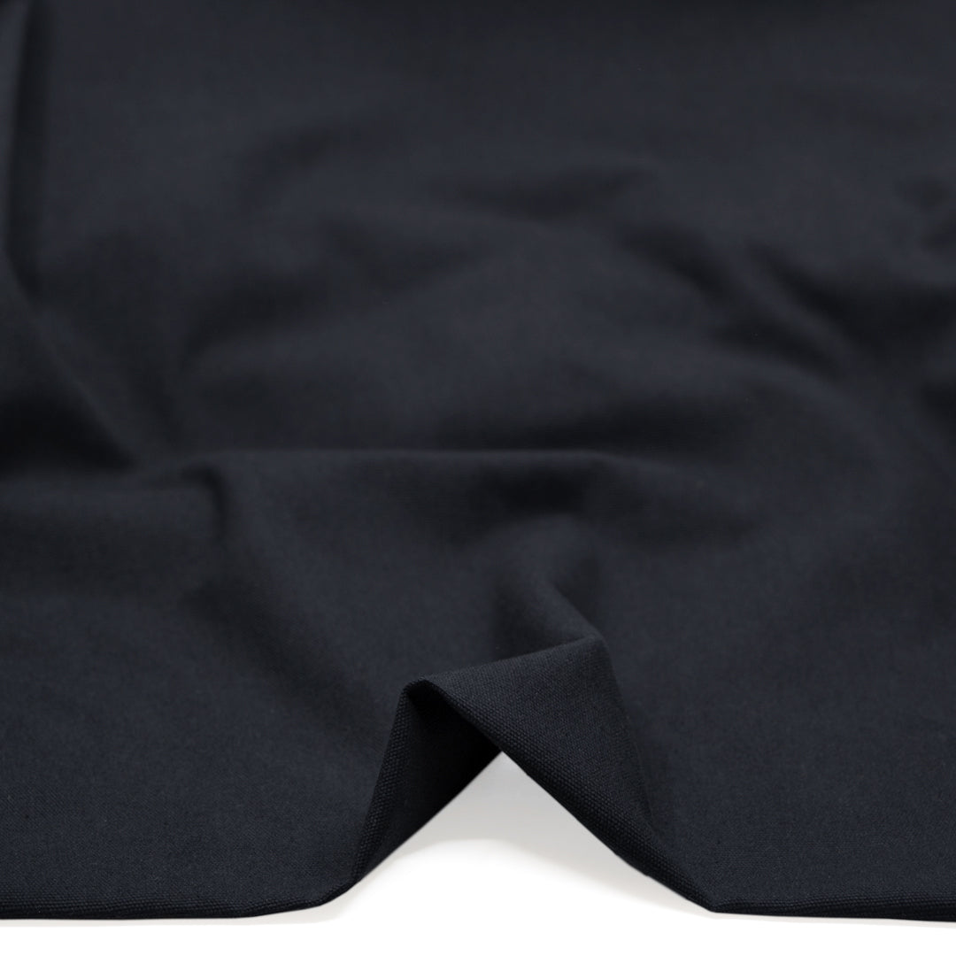 8.5oz Washed Cotton Canvas - Ink | Blackbird Fabrics