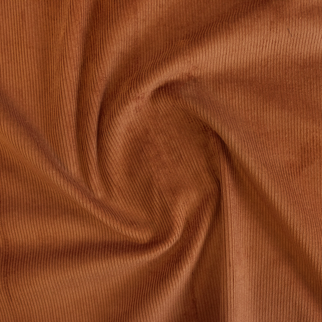 Stretch Cotton Corduroy - Terracotta | Blackbird Fabrics