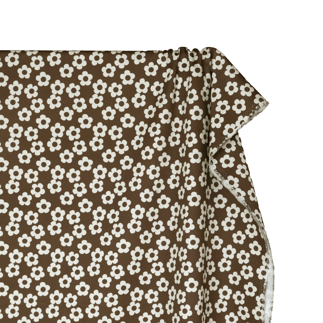 Buttercup Printed Cotton Twill - Umber | Blackbird Fabrics