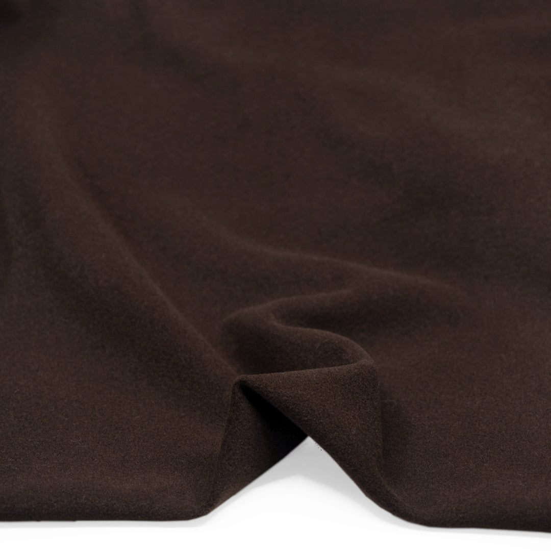 Deadstock Felted Wool Blend Coating - Umber | Blackbird Fabrics