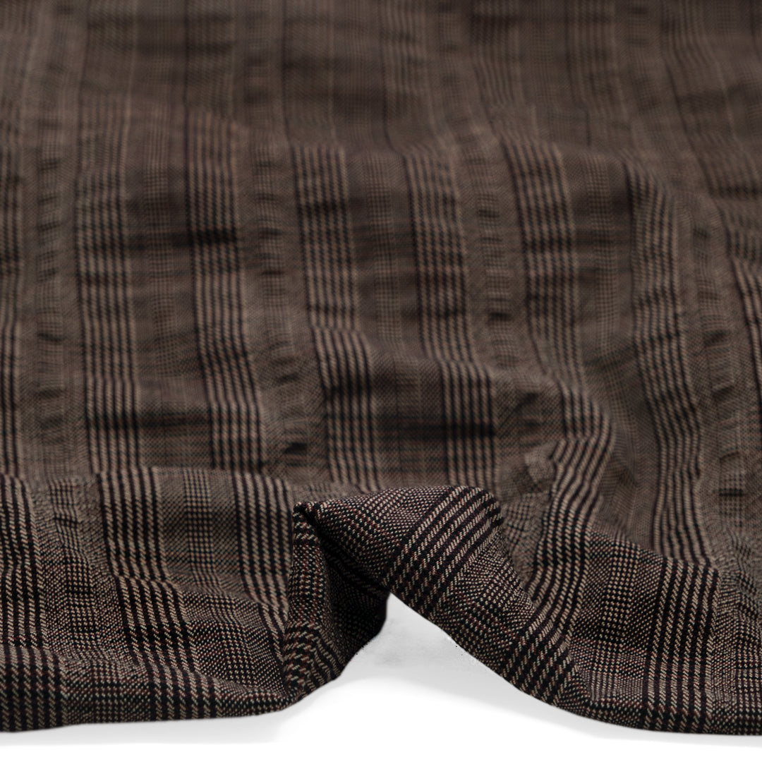 Deadstock Wool Seersucker - Academia Stripe | Blackbird Fabrics