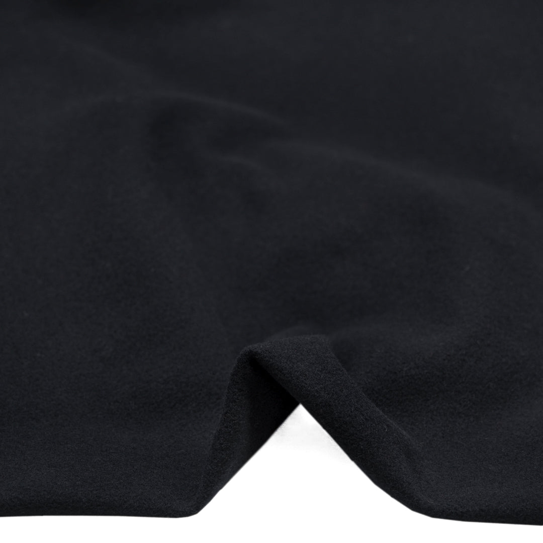 Deadstock Felted Wool Blend Coating - Midnight Blue | Blackbird Fabrics