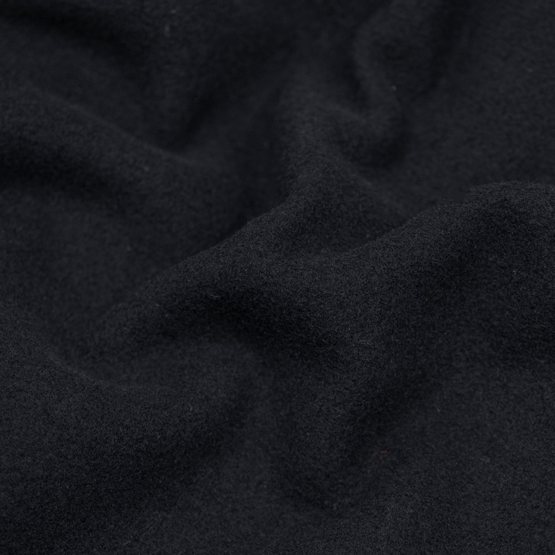 Deadstock Felted Wool Blend Coating - Midnight Blue | Blackbird Fabrics