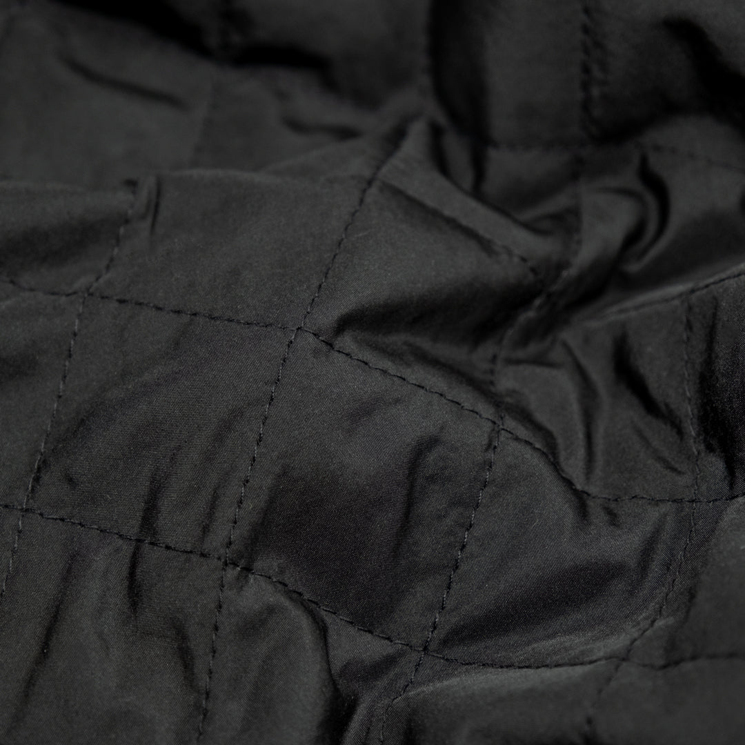 Deadstock Lightweight Quilted Lining - Black | Blackbird Fabrics