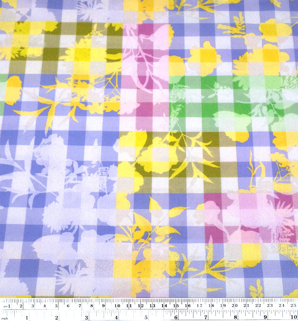 Deadstock Pastel Picnic Cotton Lawn - Lavender/Petal/White | Blackbird Fabrics