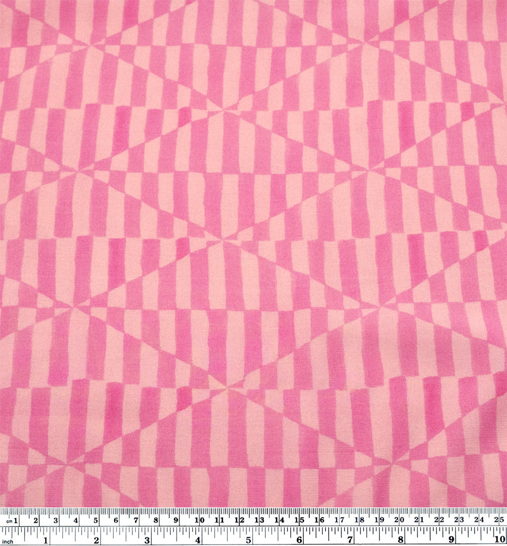 Deadstock Candy Carnival Printed Viscose -Bubblegum | Blackbird Fabrics