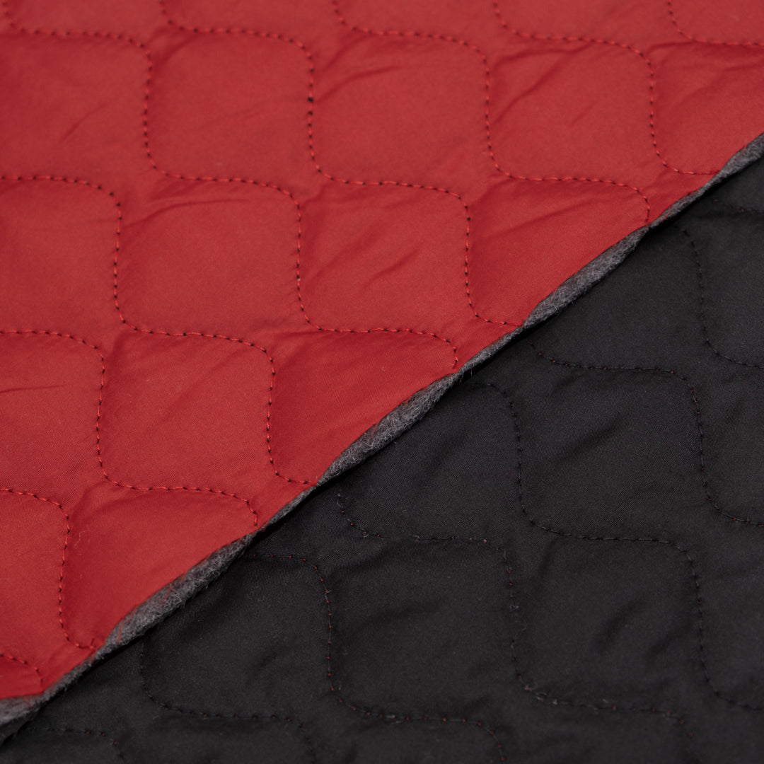 Deadstock Quilted Coating - Crimson *Imperfect | Blackbird Fabrics