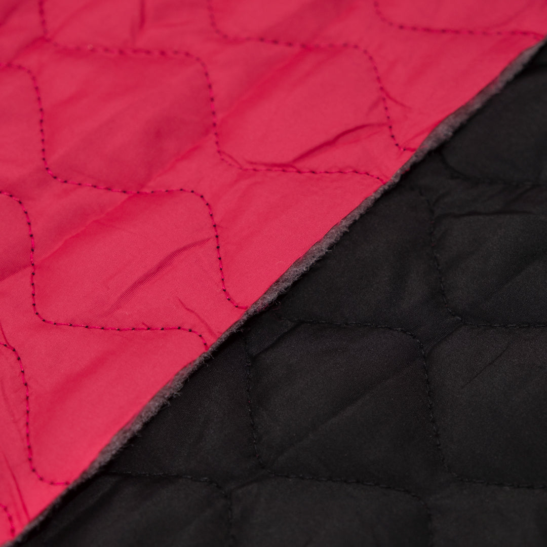 Deadstock Quilted Coating - Punch *Imperfect | Blackbird Fabrics