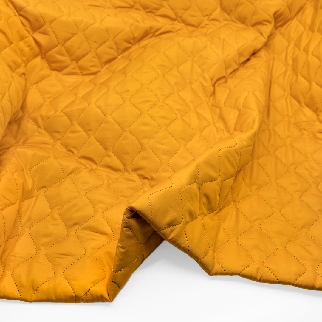 Deadstock Quilted Coating - Marigold *Imperfect | Blackbird Fabrics