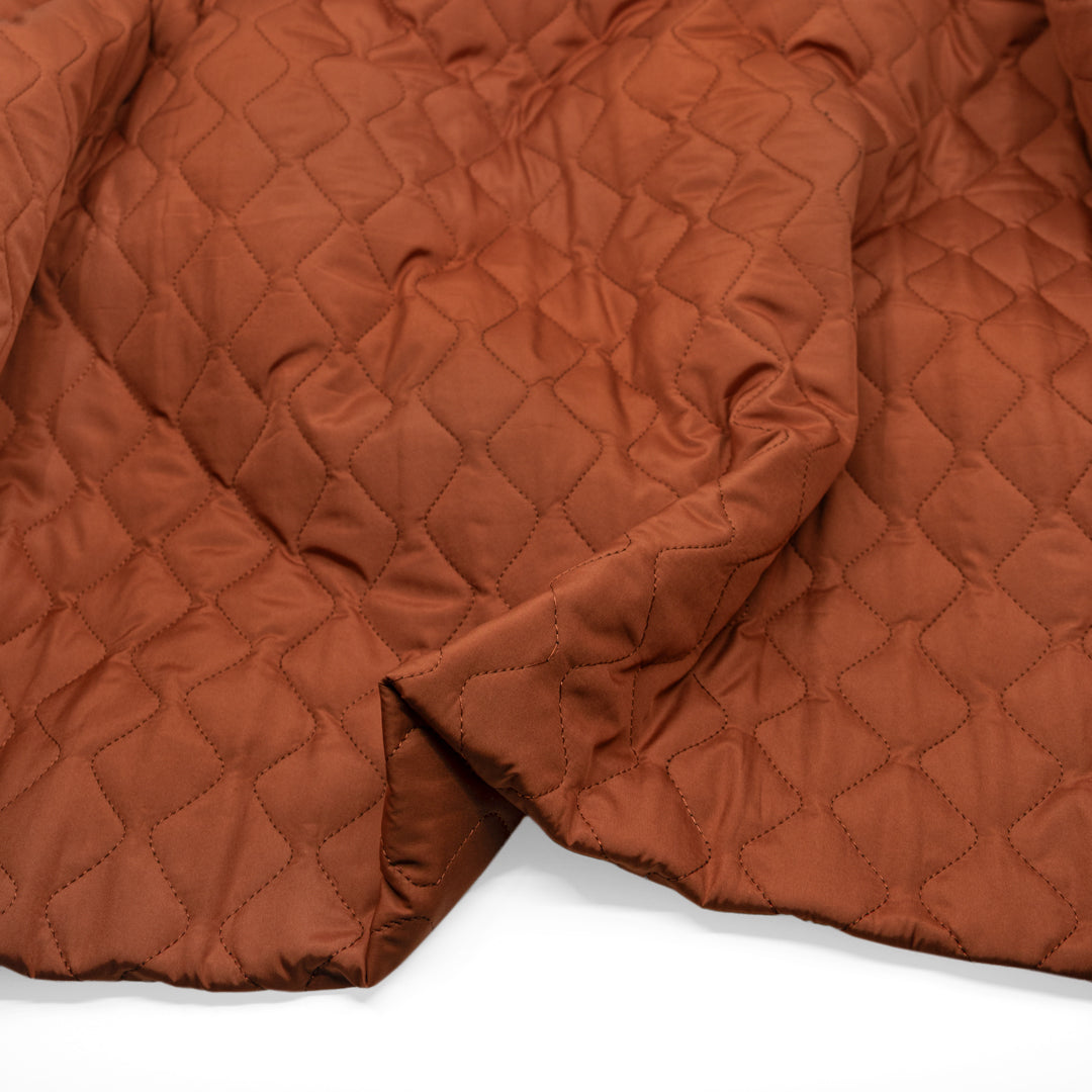 Deadstock Quilted Coating - Rust *Imperfect | Blackbird FabricsDeadstock Quilted Coating - Rust *Imperfect | Blackbird Fabrics