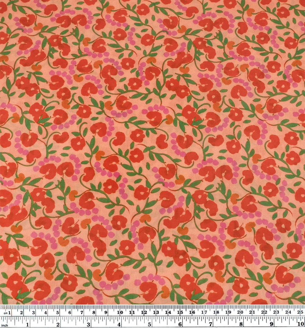 Sprawling Vines Cotton Voile - Springtime | Blackbird Fabrics