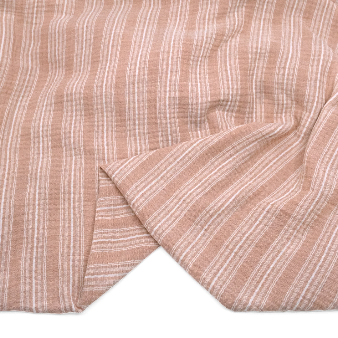 Vintage deadstock striped linen/cotton