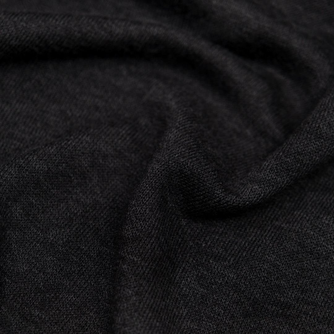 Bliss Lightweight Sweater Knit - Black | Blackbird Fabrics