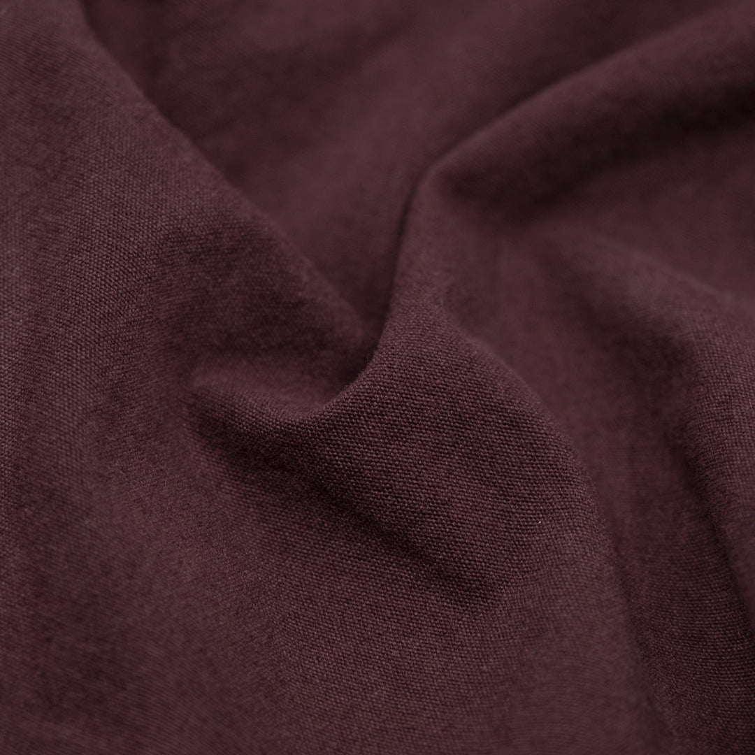 7oz Softened Organic Cotton - Boysenberry | Blackbird Fabrics