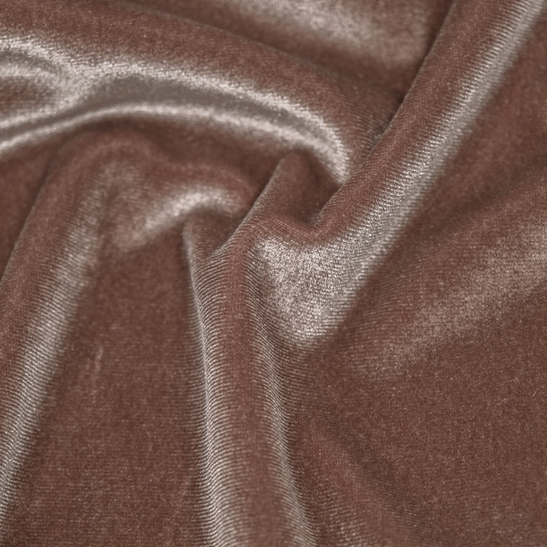 Radiant Stretch Velvet - Sepia Rose | Blackbird Fabrics