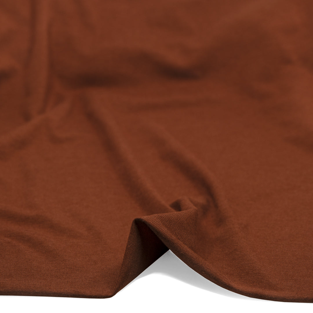 Bamboo Cotton Jersey - Toffee | Blackbird Fabrics