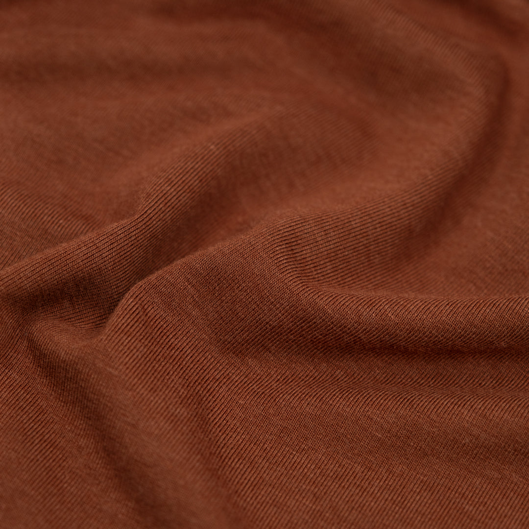 Bamboo Cotton Jersey - Toffee | Blackbird Fabrics