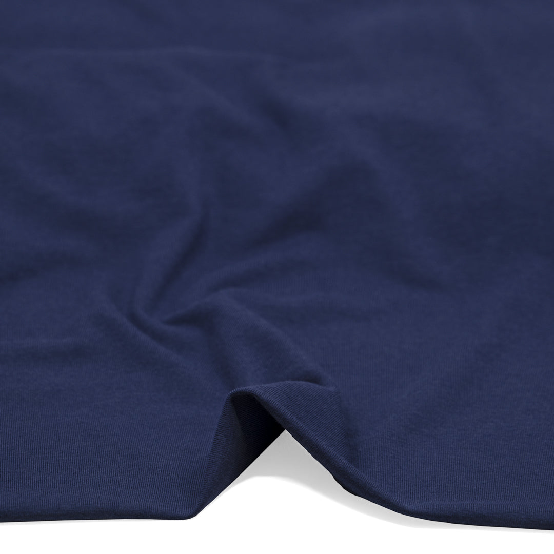 Bamboo Cotton Jersey - Navy | Blackbird Fabrics