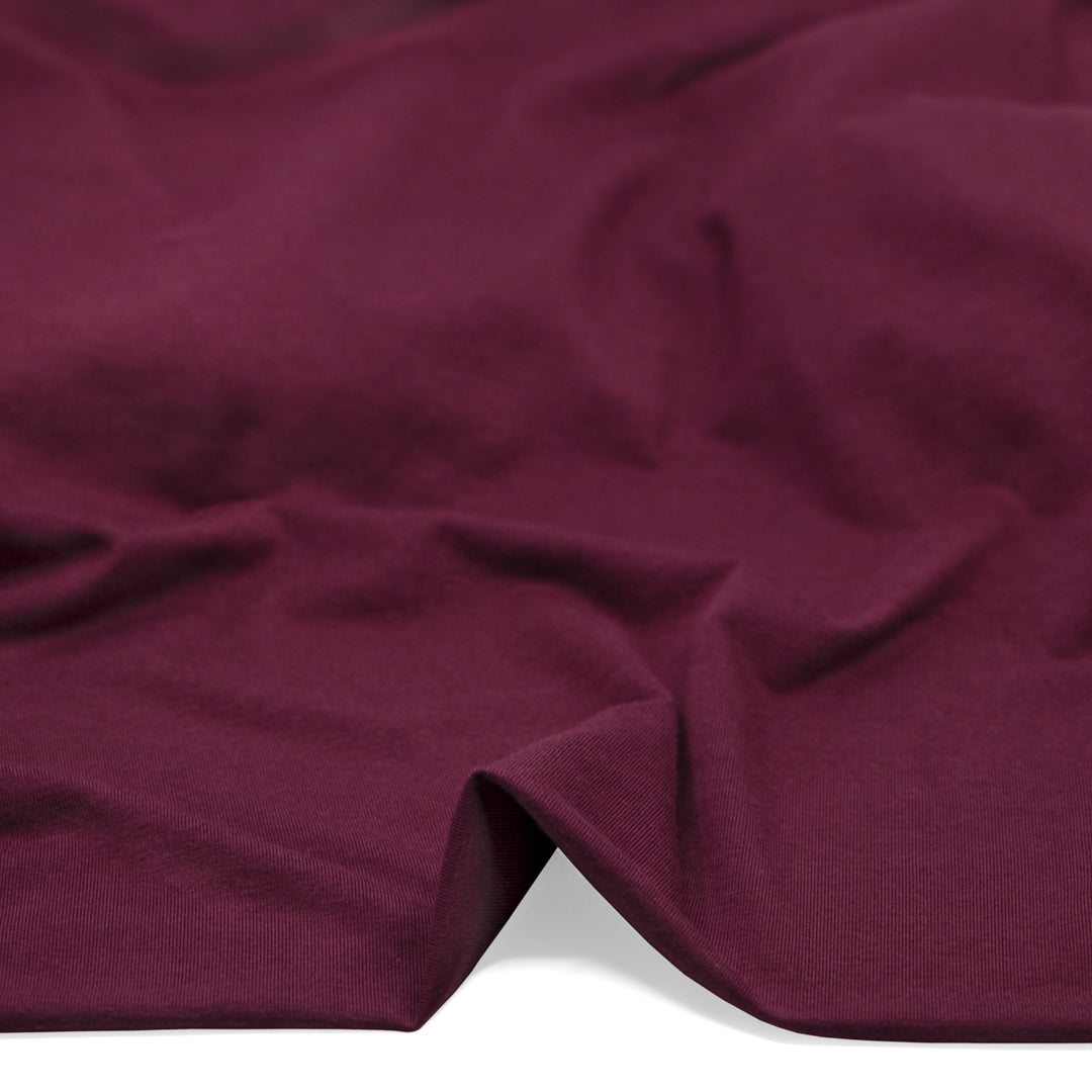 Bamboo Cotton Jersey - Sangria | Blackbird Fabrics