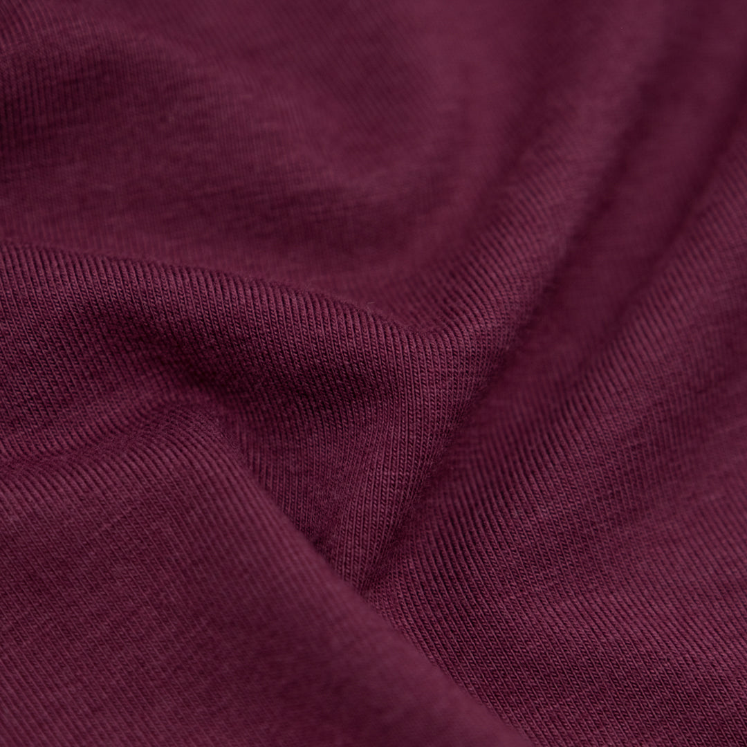 Bamboo Cotton Jersey - Sangria | Blackbird Fabrics