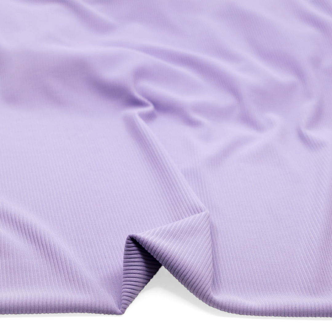  Modal Blend Micro Rib Knit - Lilac | Blackbird Fabrics