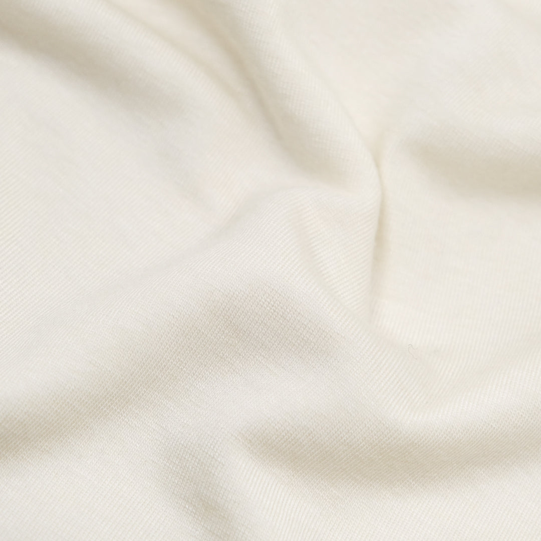 Layer Up Lyocell Wool Blend Jersey - Ivory | Blackbird Fabrics