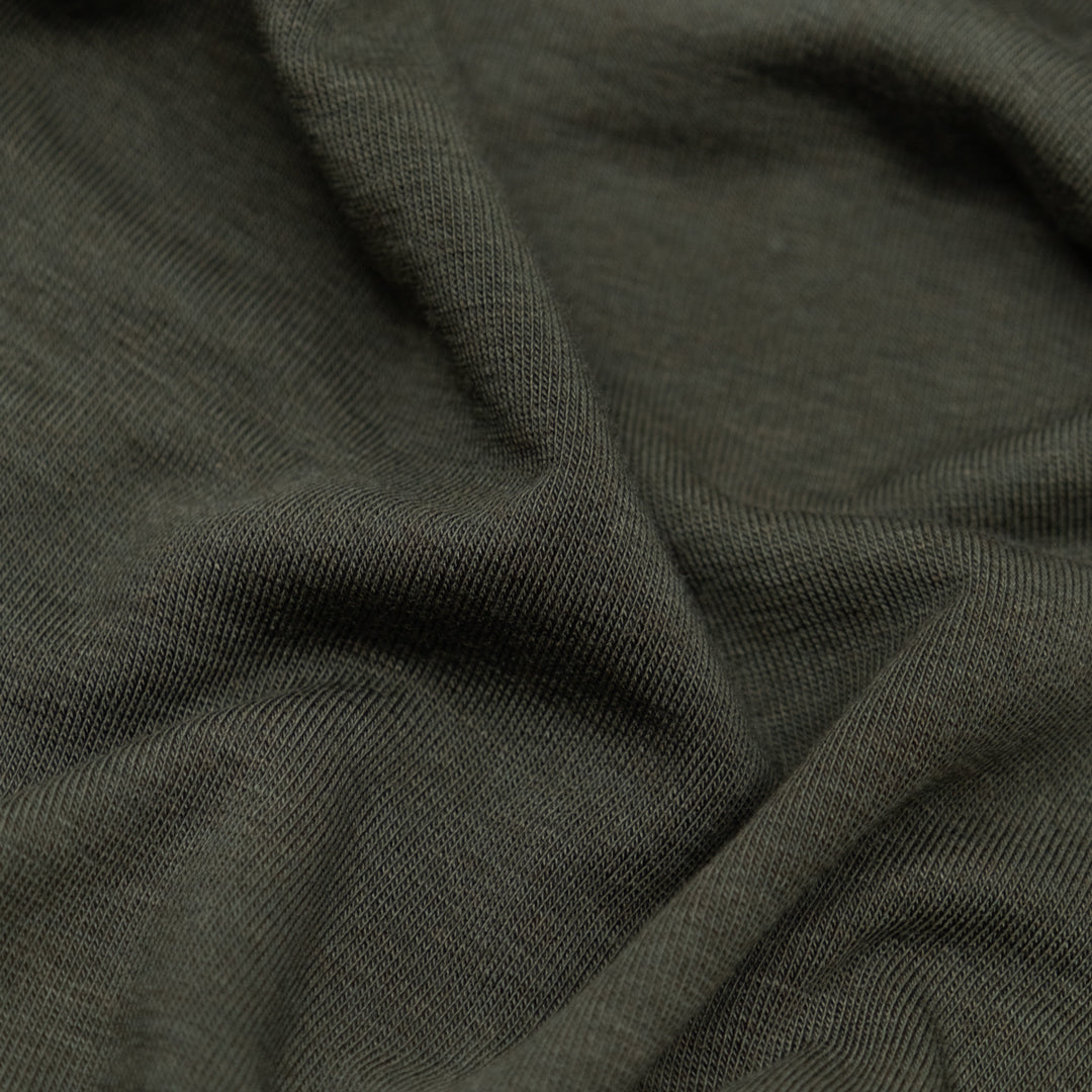 Layer Up Lyocell Wool Blend Jersey - Jasper | Blackbird Fabrics