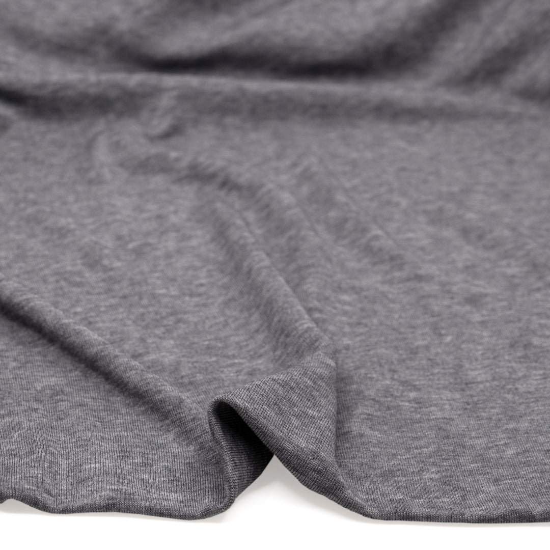 Layer Up Lyocell Wool Blend Jersey - Heather Grey | Blackbird Fabrics