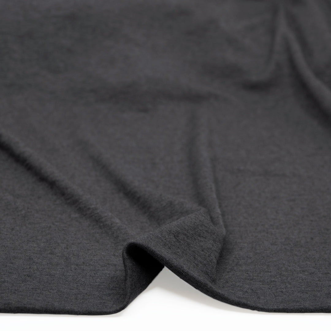 Layer Up Lyocell Wool Blend Jersey - Charcoal | Blackbird Fabrics