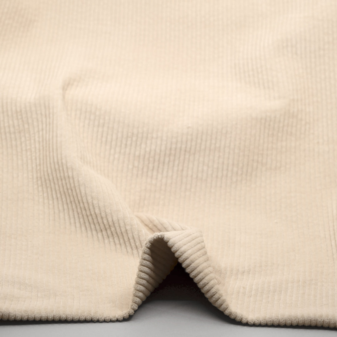 Vintage Wide Wale Cotton Corduroy - Cream | Blackbird Fabrics