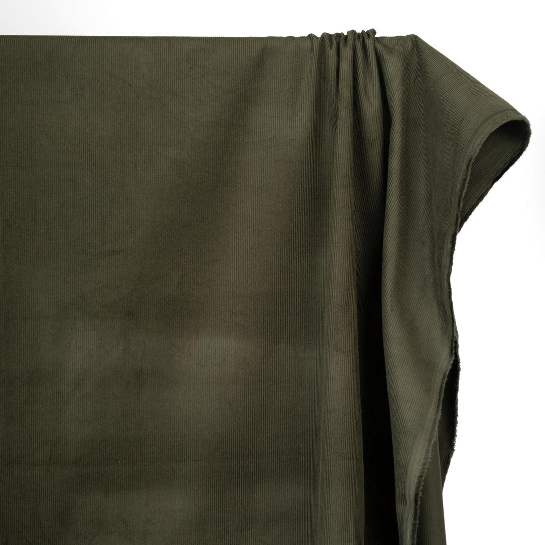 Fine Cotton Corduroy - Military | Blackbird Fabrics