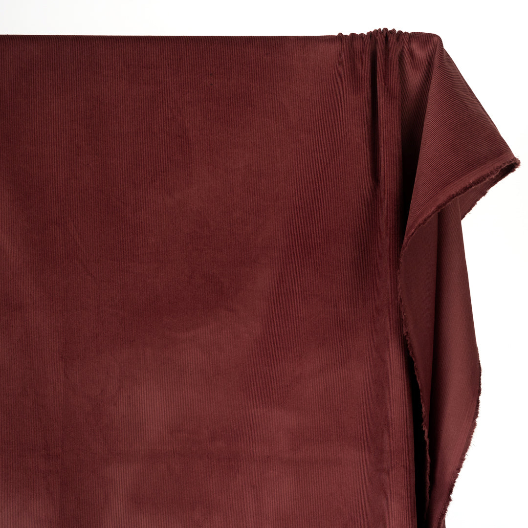 Fine Cotton Corduroy - Merlot | Blackbird Fabrics