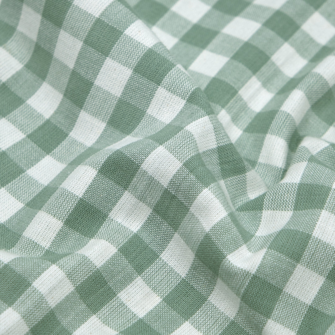 Fableism Camp Gingham Cotton - Scout Green | Blackbird Fabrics