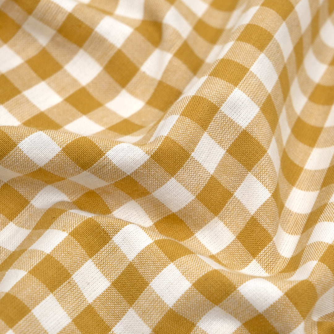 Fableism Camp Gingham Cotton - Sunshine | Blackbird Fabrics