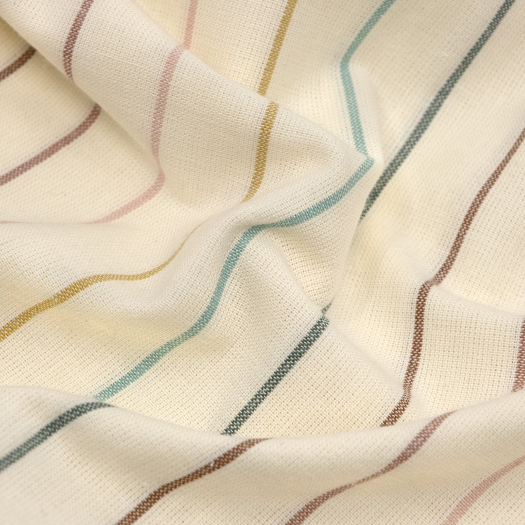 Fableism Skinny Stripe Cotton - Fresh Air | Blackbird Fabrics