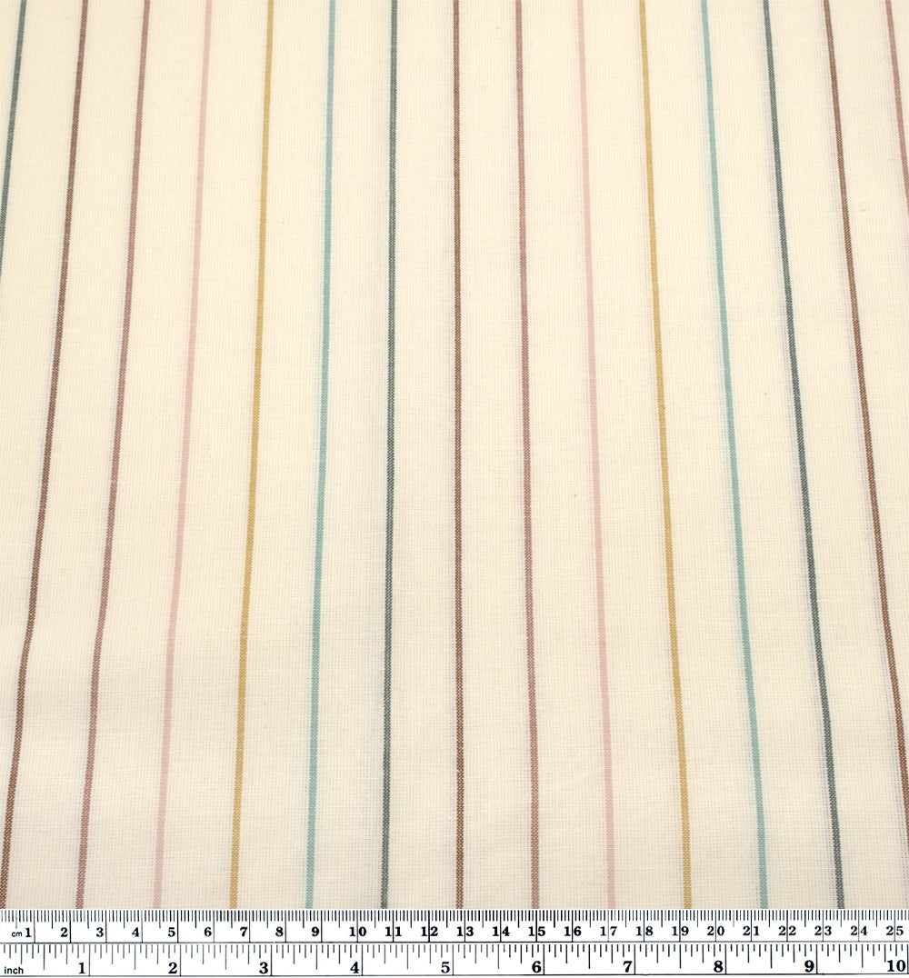 Fableism Skinny Stripe Cotton - Fresh Air | Blackbird Fabrics