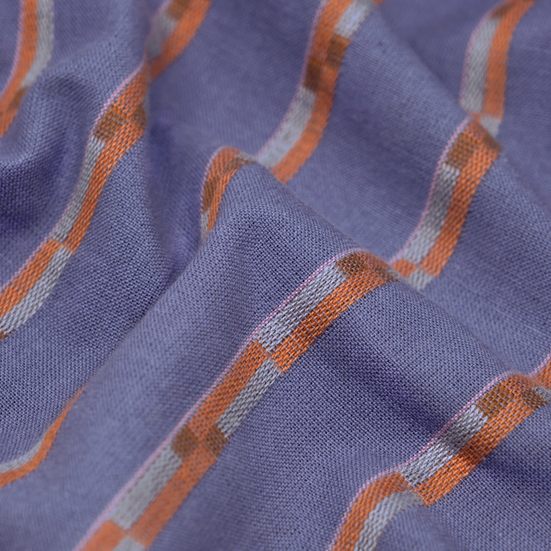 Fableism Track Stripe Cotton - Iris | Blackbird Fabrics