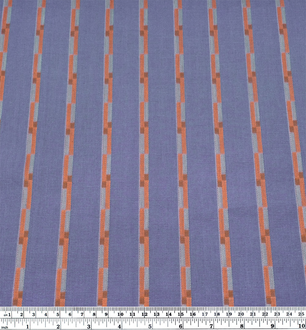 Fableism Track Stripe Cotton - Iris | Blackbird Fabrics