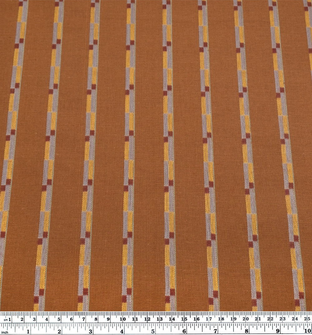 Fableism Track Stripe Cotton - Umber | Blackbird Fabrics